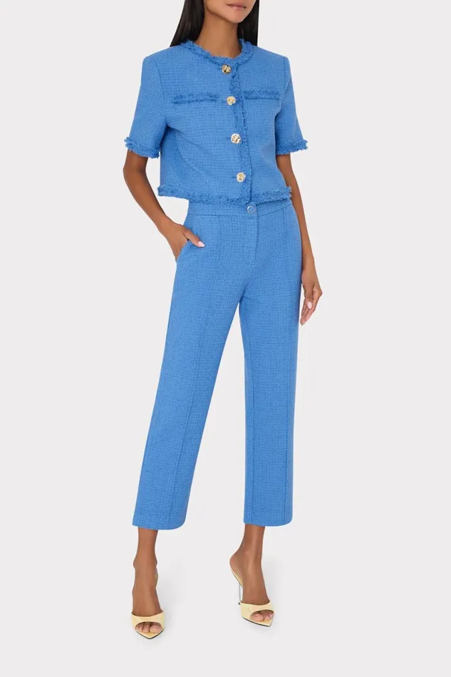 Women Tops Milly Jeanne Boucle Top Blue Women Tops Milly Jeanne Boucle Top Blue