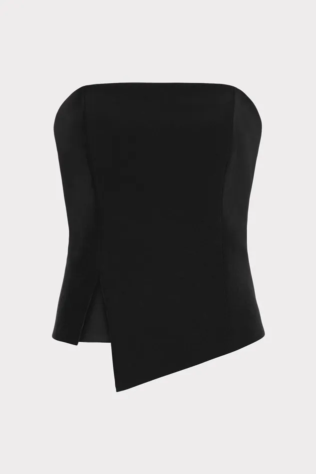 Women Tops Milly Lana Cady Strapless Top Black
