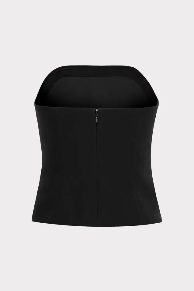 Women Tops Milly Lana Cady Strapless Top Black
