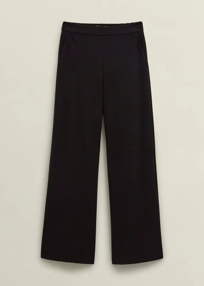Women Trousers Hobbs Kathy Ponte Trousers Black