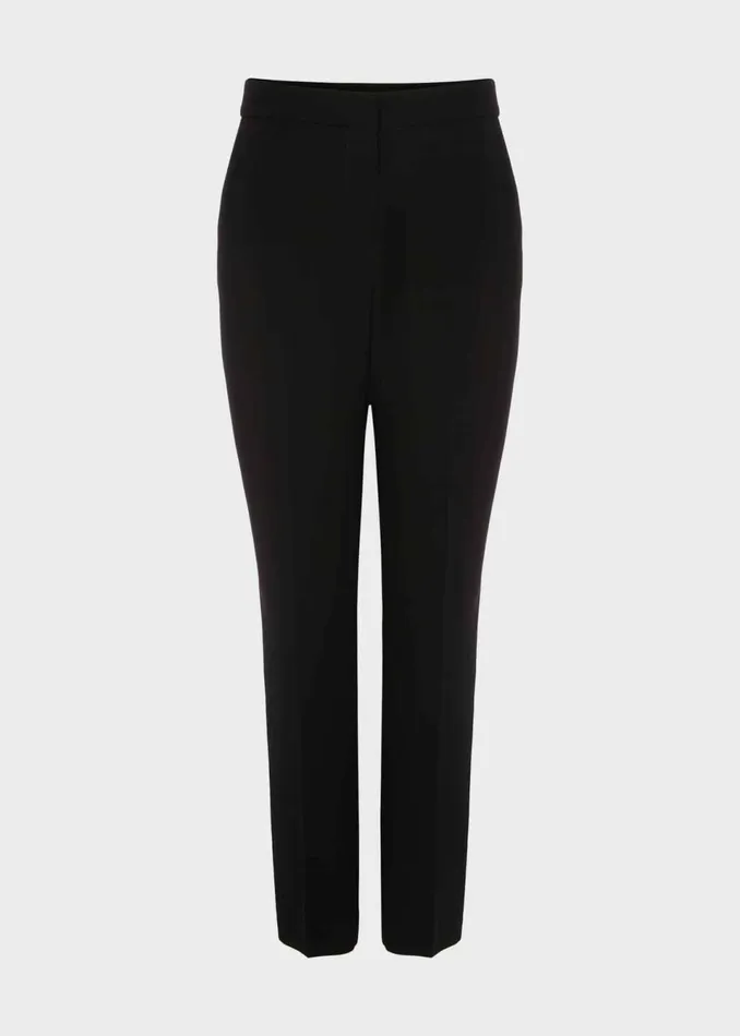 Women Trousers Hobbs Mel Tapered Trousers Black