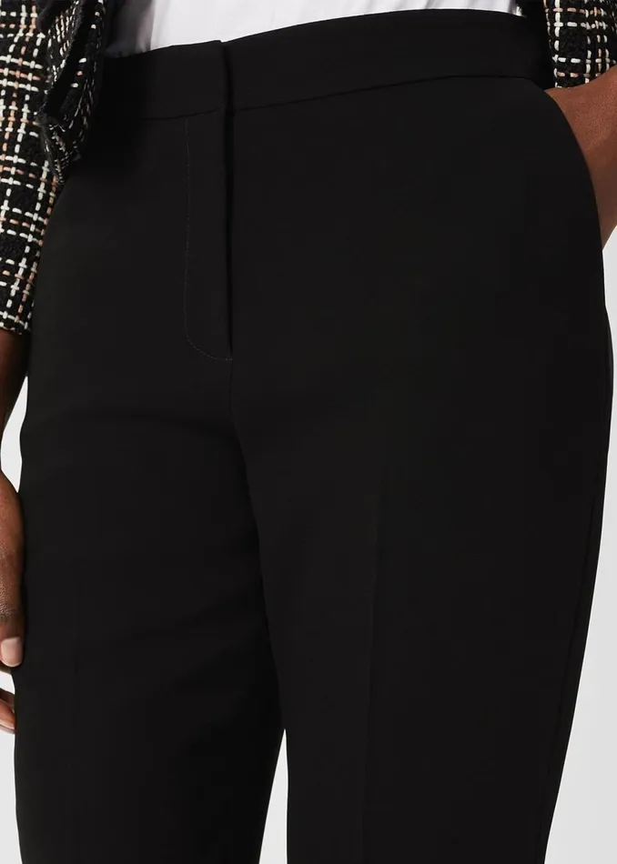Women Trousers Hobbs Mel Tapered Trousers Black