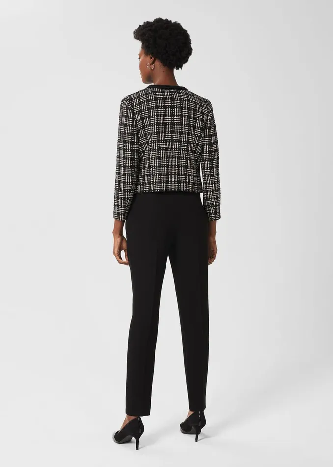 Women Trousers Hobbs Mel Tapered Trousers Black