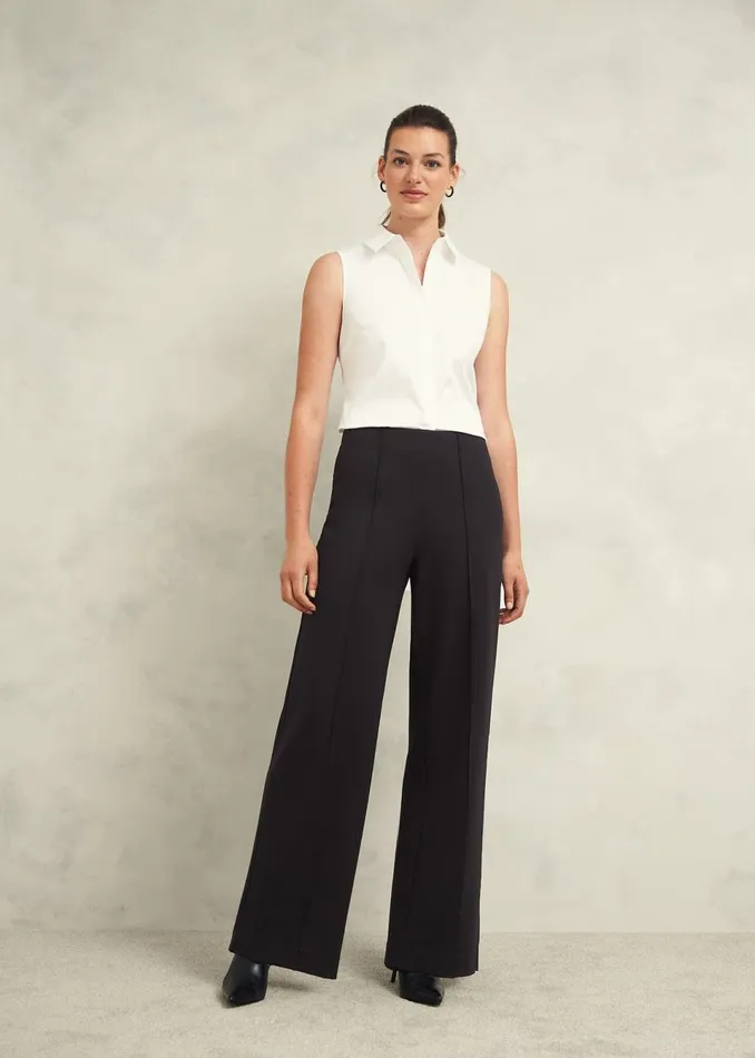Women Trousers Hobbs Prim Trousers Black