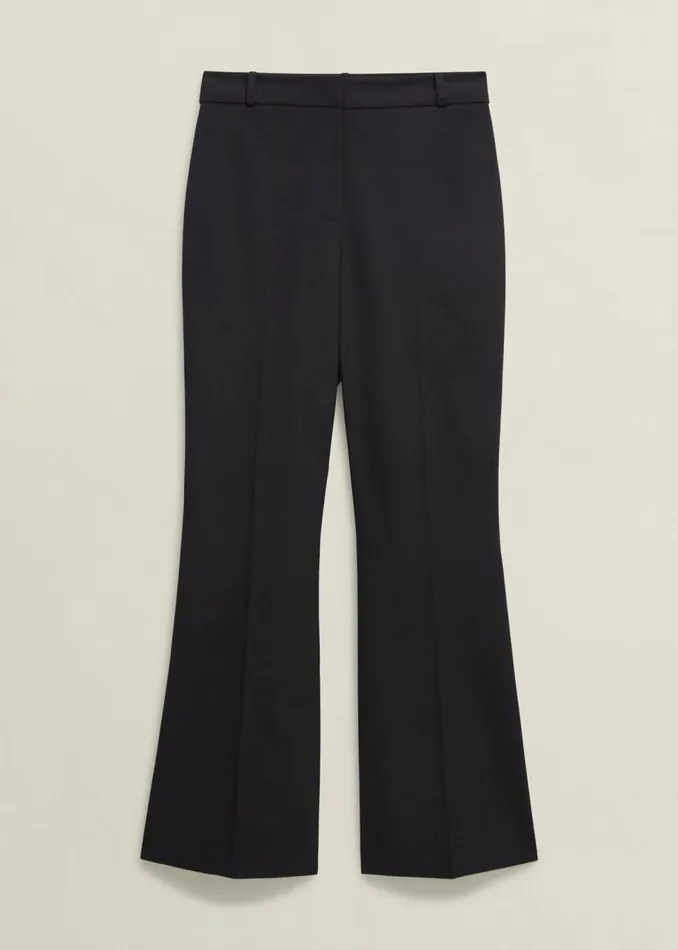 Women Trousers Hobbs Sinclair Trousers With Wool Black