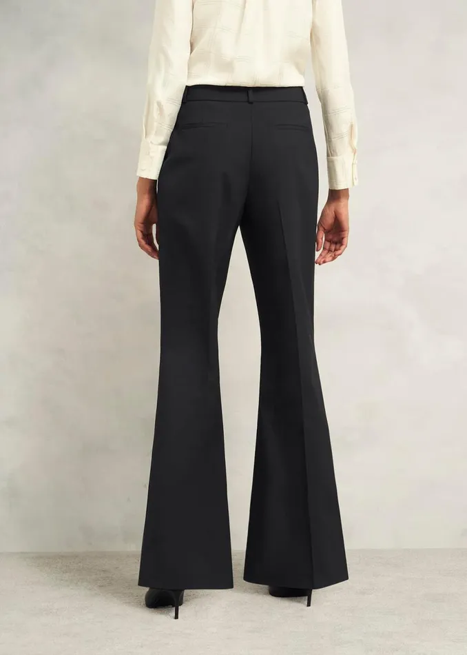 Women Trousers Hobbs Sinclair Trousers With Wool Black