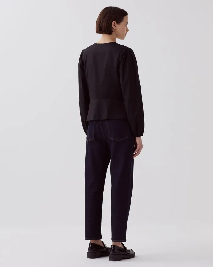 Women VNeck Cotton Blouse Black Beauty Comptoir Des Cotonniers Blouses and Shirts and Tops Women VNeck Cotton Blouse Black Beauty Comptoir Des Cotonniers Blouses and Shirts and Tops