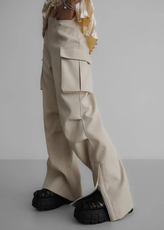 Women Valo Cargo Pants 8211 Beige The Frankie Shop Bottoms