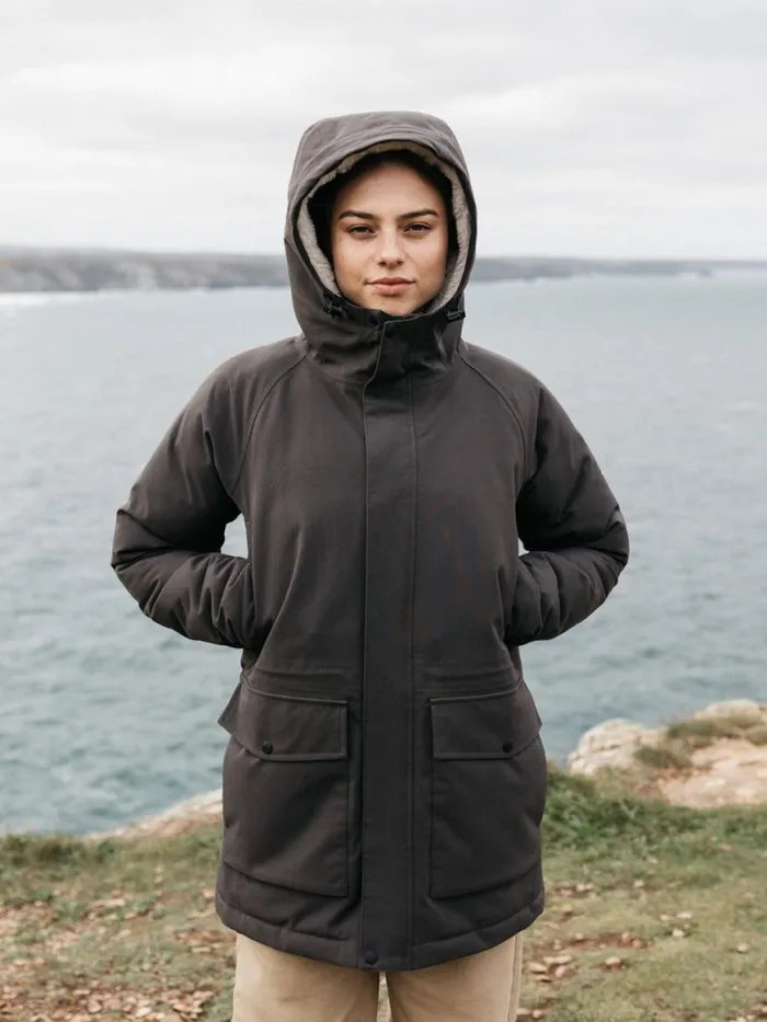 Women Vellus Parka Jacket Raven Finisterre Jackets Coats and Gilets
