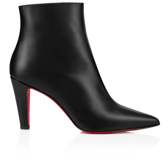 Women Vibella Booty 85 Mm Low Boots 8211 Calf Leather 8211 Black Christian Louboutin Boots