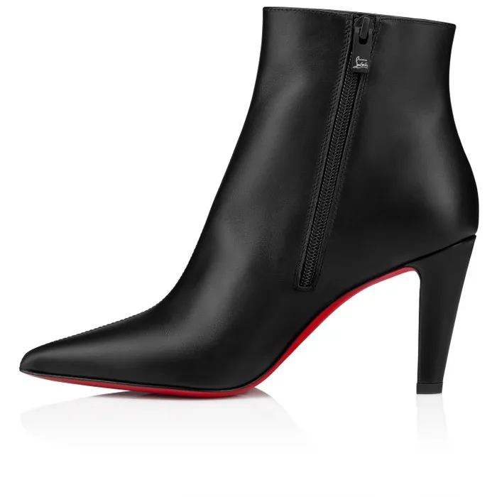 Women Vibella Booty 85 Mm Low Boots 8211 Calf Leather 8211 Black Christian Louboutin Boots