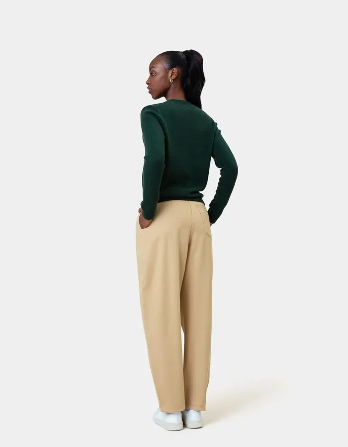 Women Women Classic Merino Wool Crew Ivory White Colorful Standard Knit Sweaters