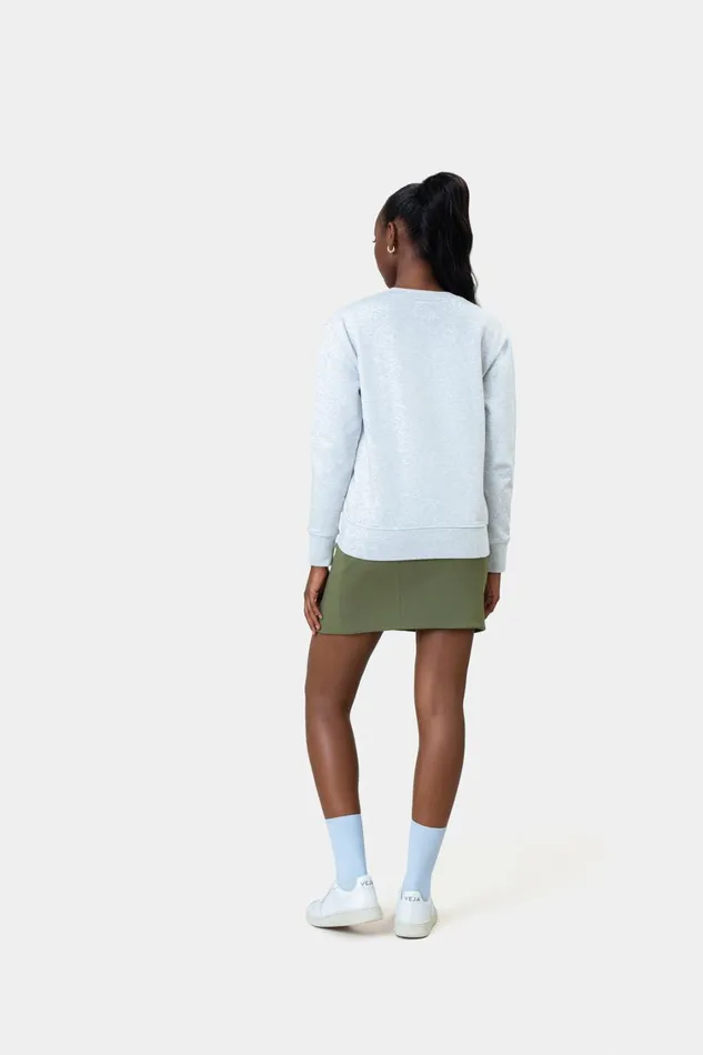 Women Women Classic Organic Crew Faded Grey Colorful Standard Crewneck Sweatshirts