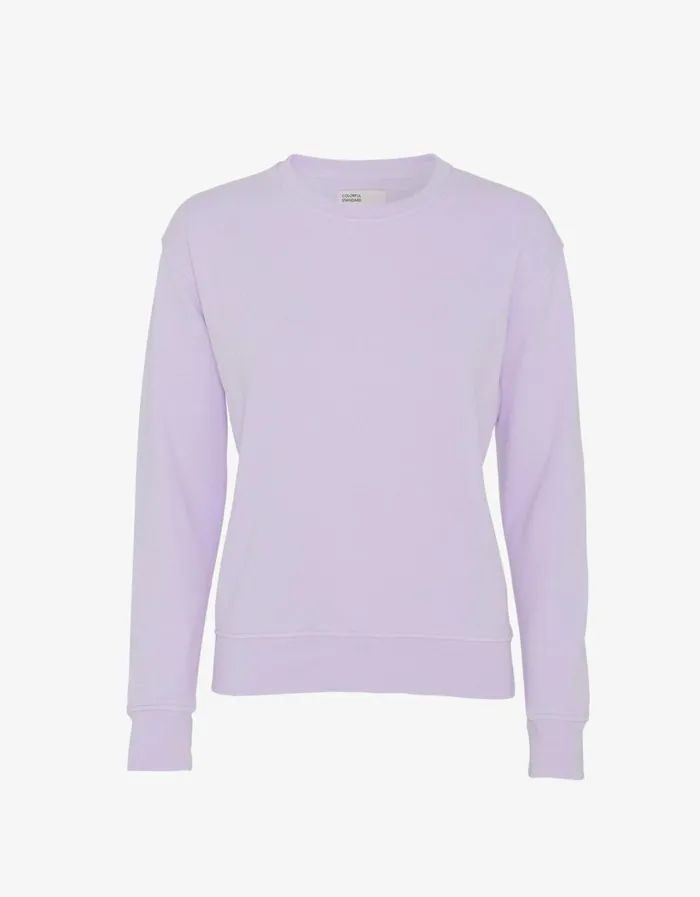 Women Women Classic Organic Crew Soft Lavender Colorful Standard Crewneck Sweatshirts