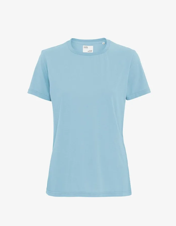 Women Women Light Organic Tee Seaside Blue Colorful Standard TShirts