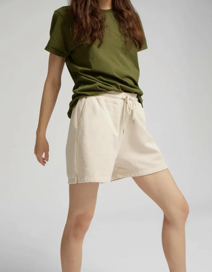 Women Women Organic Sweatshorts Soft Yellow Colorful Standard Shorts