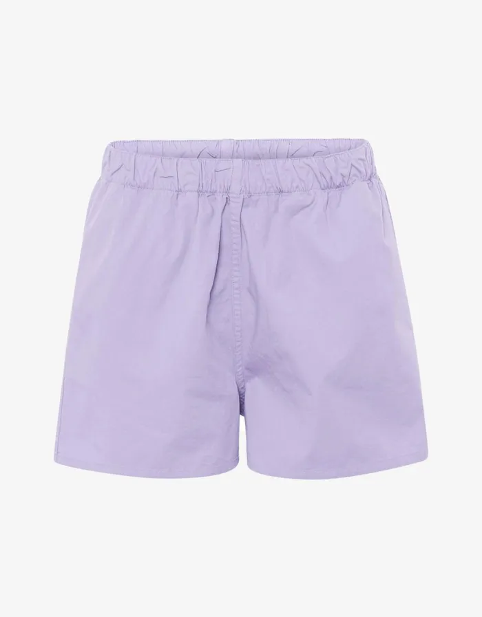 Women Women Organic Twill Shorts Soft Lavender Colorful Standard Shorts