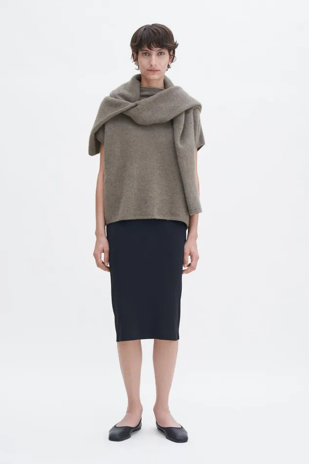 Women Ximena Sweater Moss Grey Filippa K Knitwear