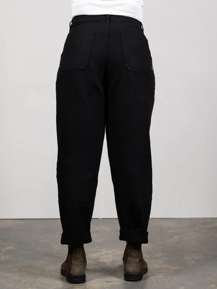 Women Yarrel Canvas Trouser Black Finisterre Trousers and Leggings