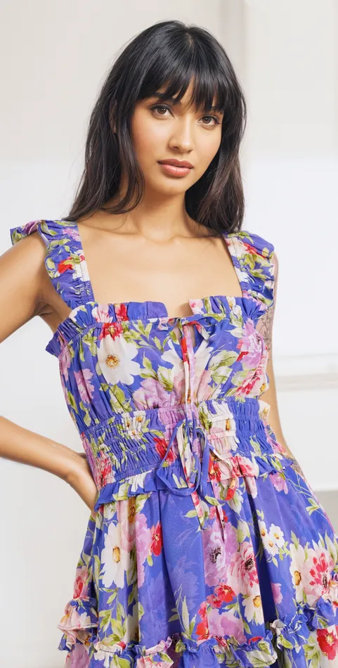 Women YUMI KIM Dresses SARAH DRESS Miami Magic Royal