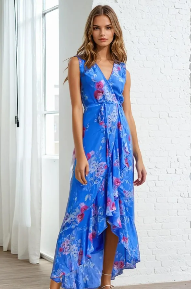 Women YUMI KIM Dresses VENEZIA MAXI DRESS Its Magic Blue
