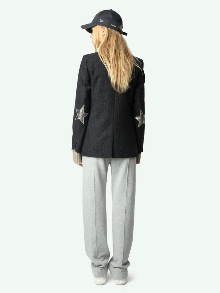 Women Zadig and Voltaire Blazers Valse Blazer Anthracite Women Zadig and Voltaire Blazers Valse Blazer Anthracite