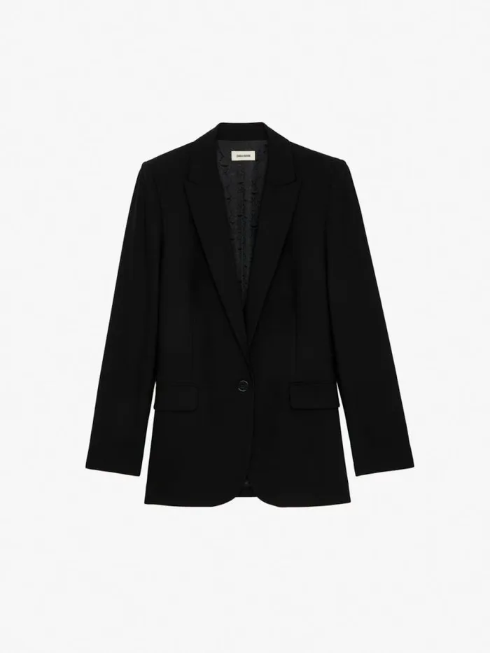 Women Zadig and Voltaire Blazers Valse Diamante Blazer Black