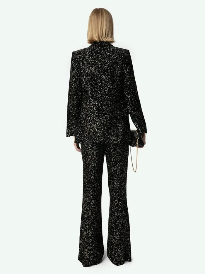 Women Zadig and Voltaire Blazers Velvet Valse Blazer Black