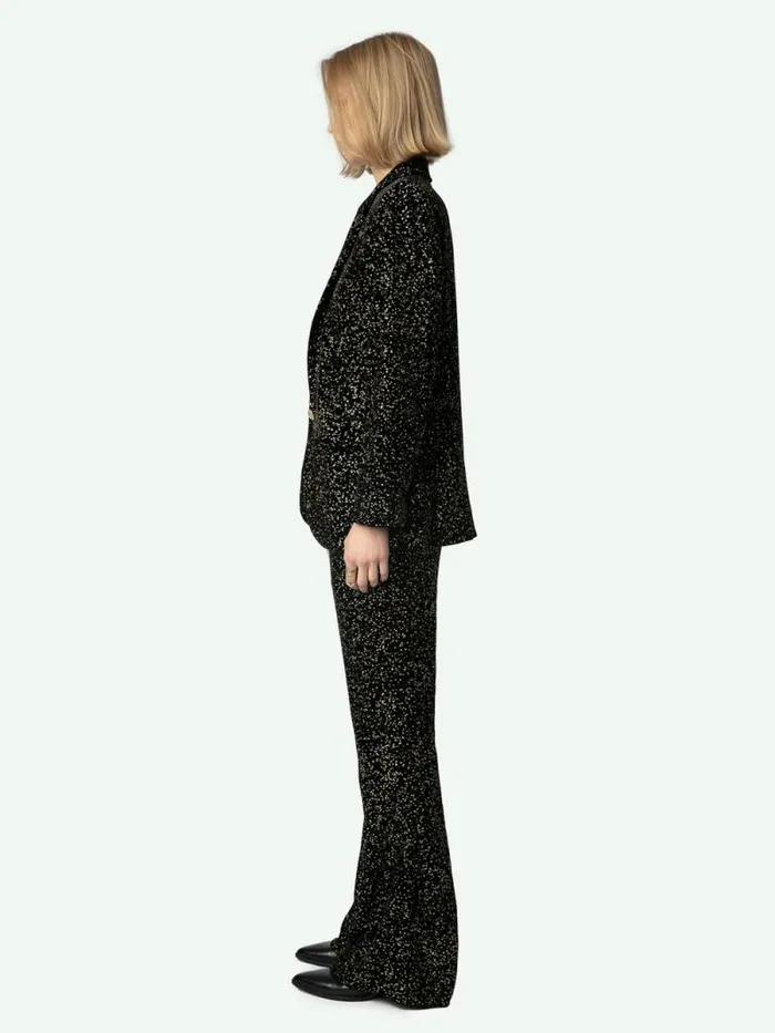 Women Zadig and Voltaire Blazers Velvet Valse Blazer Black