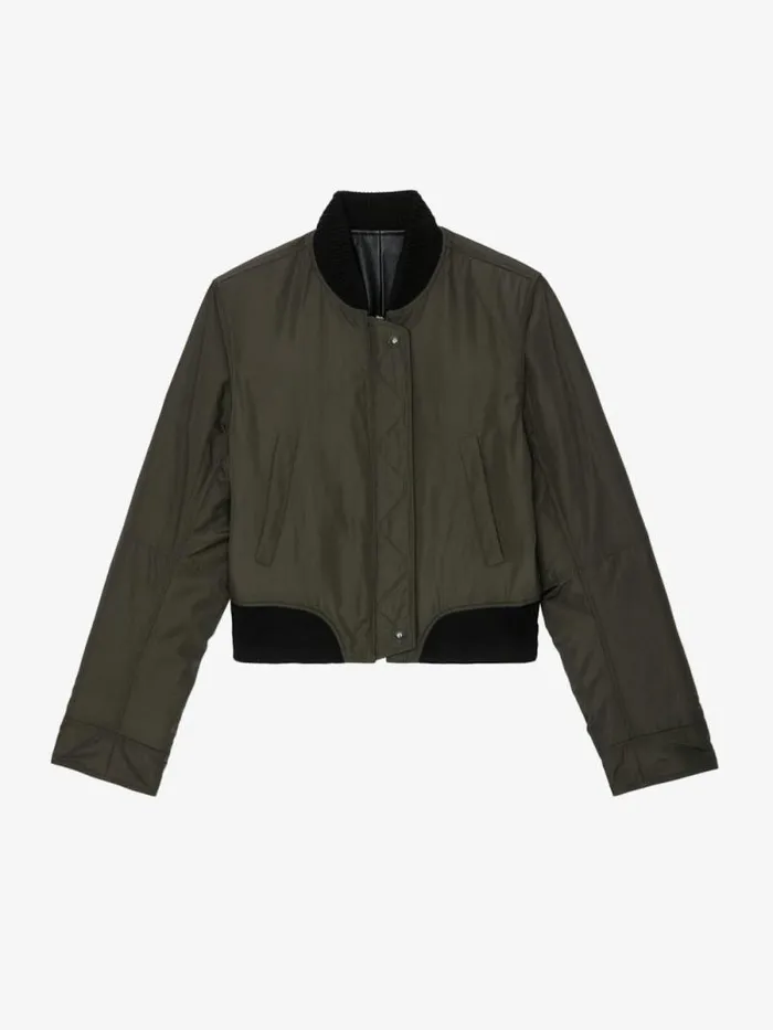 Women Zadig and Voltaire Jackets and Coats Bunta Reversible Leather Jacket Black Women Zadig and Voltaire Jackets and Coats Bunta Reversible Leather Jacket Black