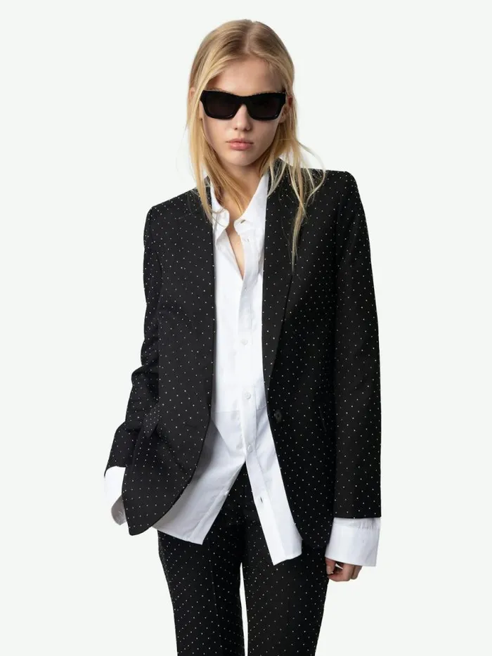 Women Zadig and Voltaire Jackets and Coats Valse Blazer Black