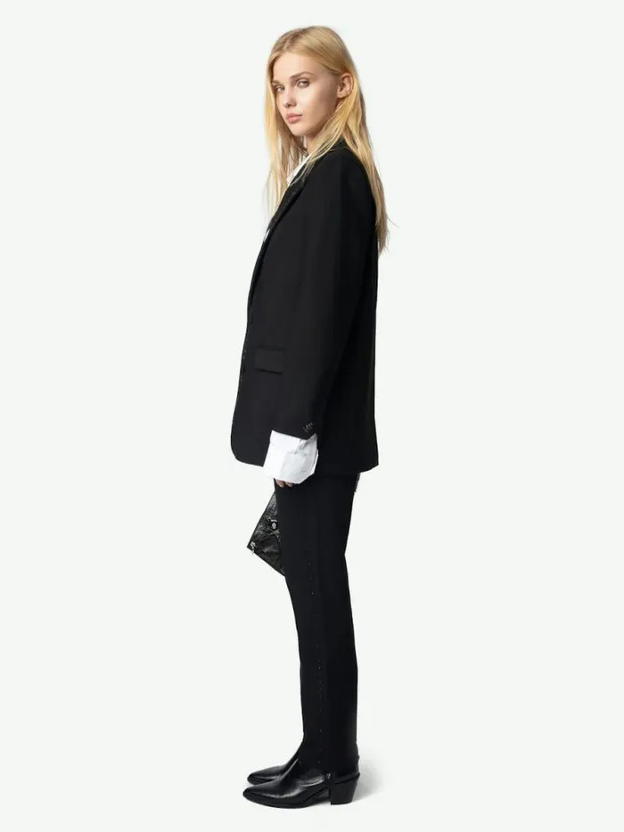 Women Zadig and Voltaire Jackets and Coats Viva Blazer Black Women Zadig and Voltaire Jackets and Coats Viva Blazer Black