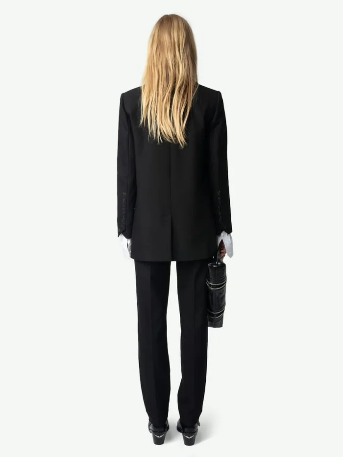 Women Zadig and Voltaire Jackets and Coats Viva Blazer Black Women Zadig and Voltaire Jackets and Coats Viva Blazer Black
