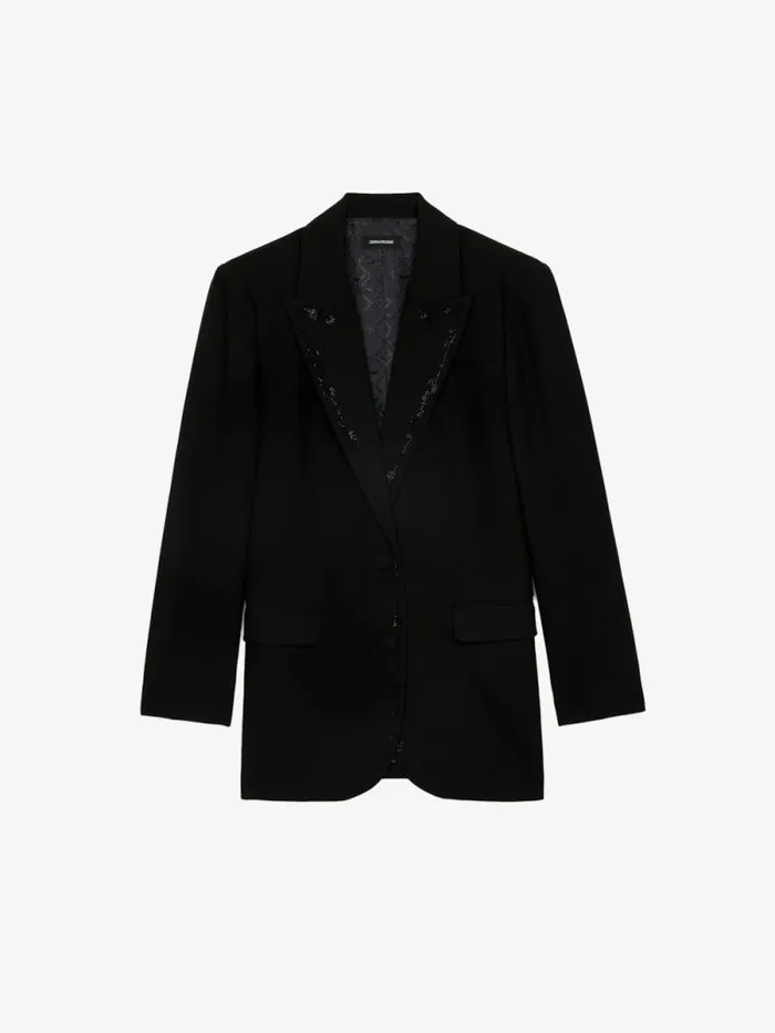 Women Zadig and Voltaire Jackets and Coats Viva Blazer Black Women Zadig and Voltaire Jackets and Coats Viva Blazer Black