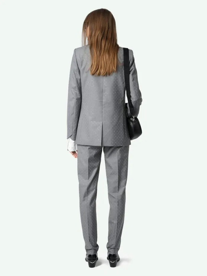 Women Zadig and Voltaire Suiting Valse Blazer Gris Chine Women Zadig and Voltaire Suiting Valse Blazer Gris Chine