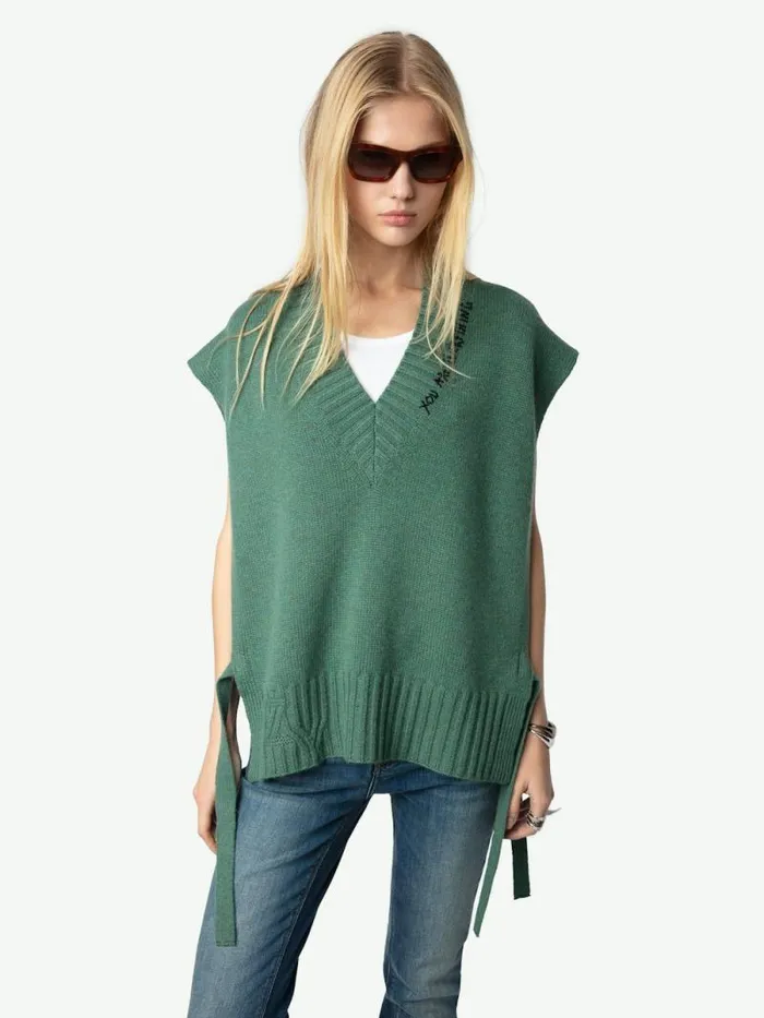 Women Zadig and Voltaire Sweaters and Cardigans Maddy Cashmere Sweater Coriander