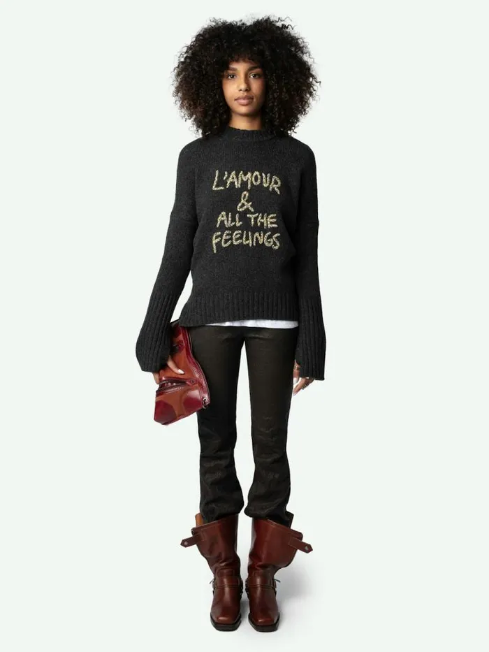 Women Zadig and Voltaire Sweaters and Cardigans Malta Sweater Anthracite