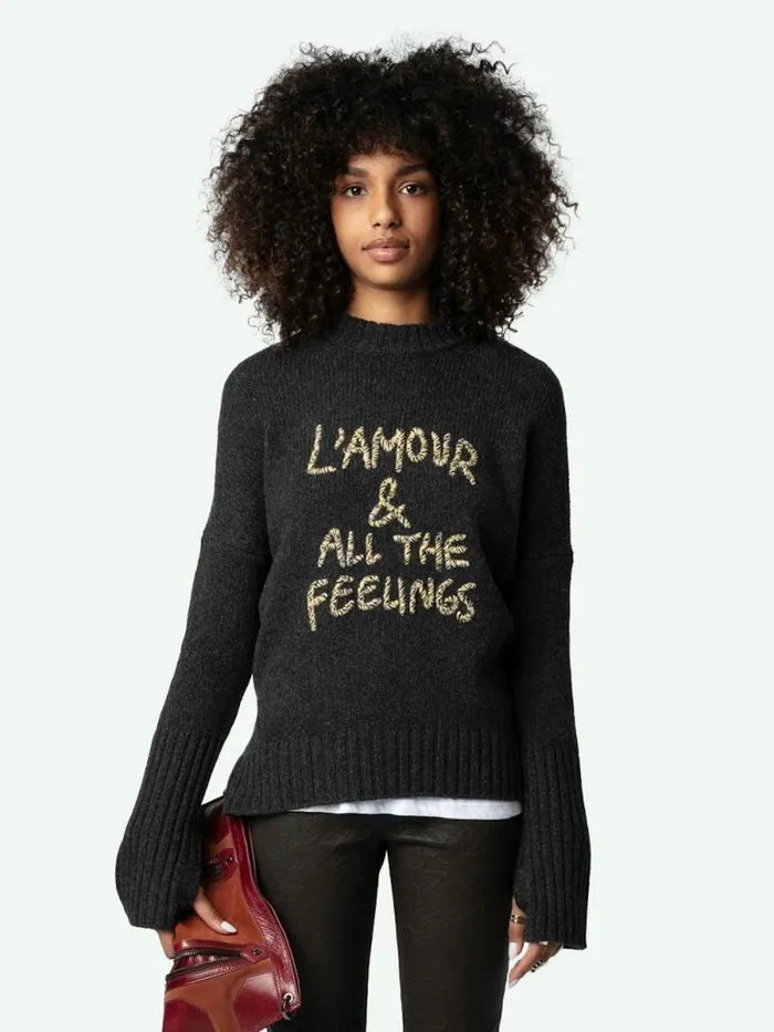 Women Zadig and Voltaire Sweaters and Cardigans Malta Sweater Anthracite