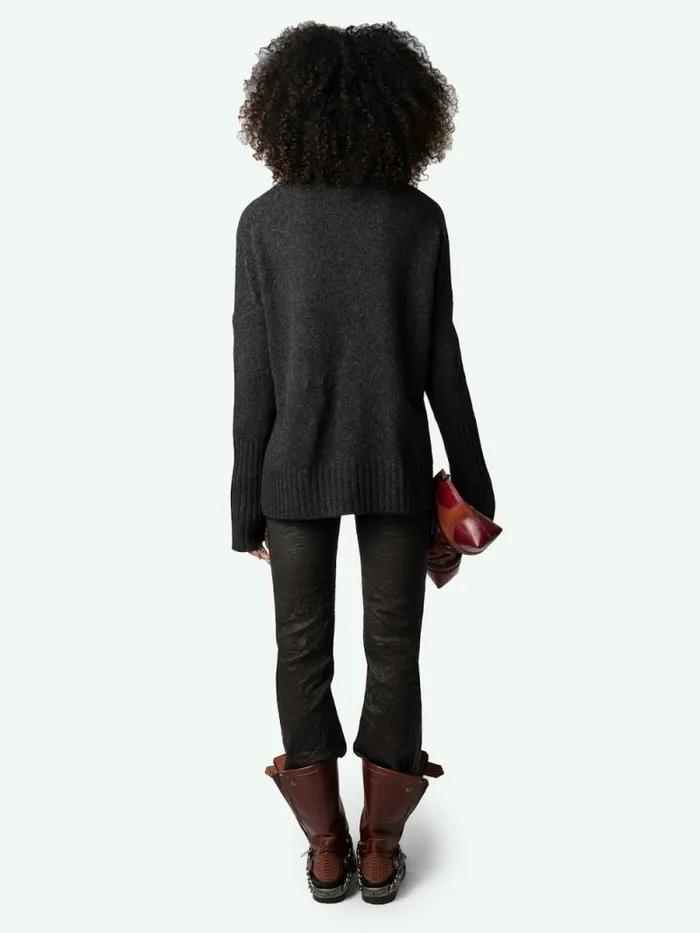 Women Zadig and Voltaire Sweaters and Cardigans Malta Sweater Anthracite