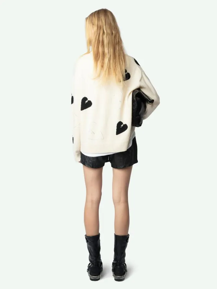 Women Zadig and Voltaire Sweaters and Cardigans Markus Cashmere Sweater Ecru