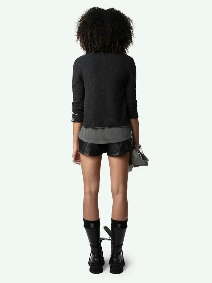 Women Zadig and Voltaire Sweaters and Cardigans Voltia Cashmere Cardigan Anthracite