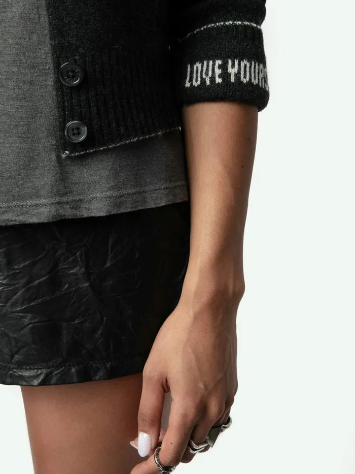 Women Zadig and Voltaire Sweaters and Cardigans Voltia Cashmere Cardigan Anthracite