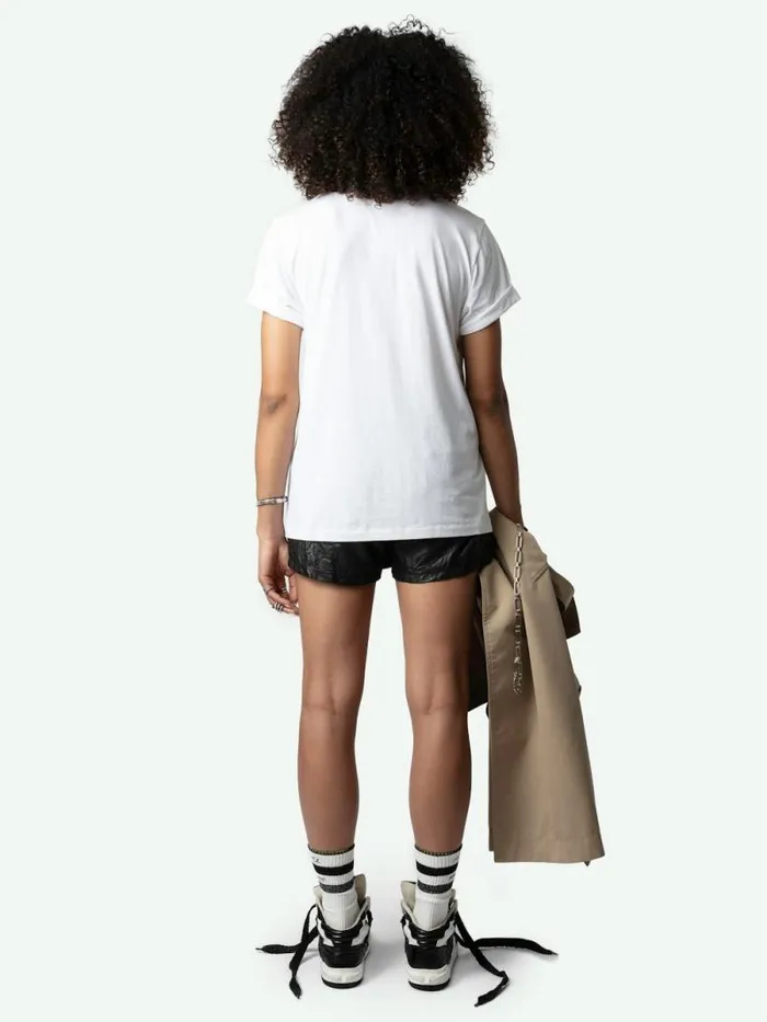 Women Zadig and Voltaire TShirts Edwin Hearts Tshirt White Women Zadig and Voltaire TShirts Edwin Hearts Tshirt White