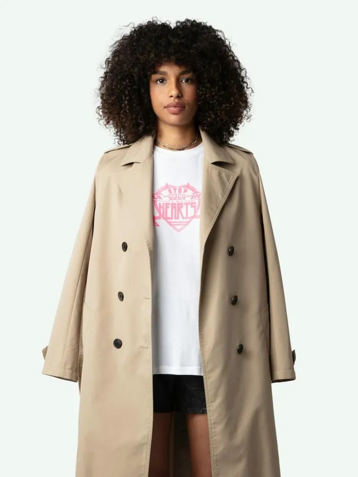 Women Zadig and Voltaire TShirts Edwin Hearts Tshirt White Women Zadig and Voltaire TShirts Edwin Hearts Tshirt White