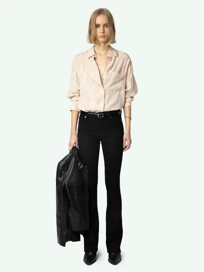 Women Zadig and Voltaire Tops and Shirts Morning Silk Shirt Sweet