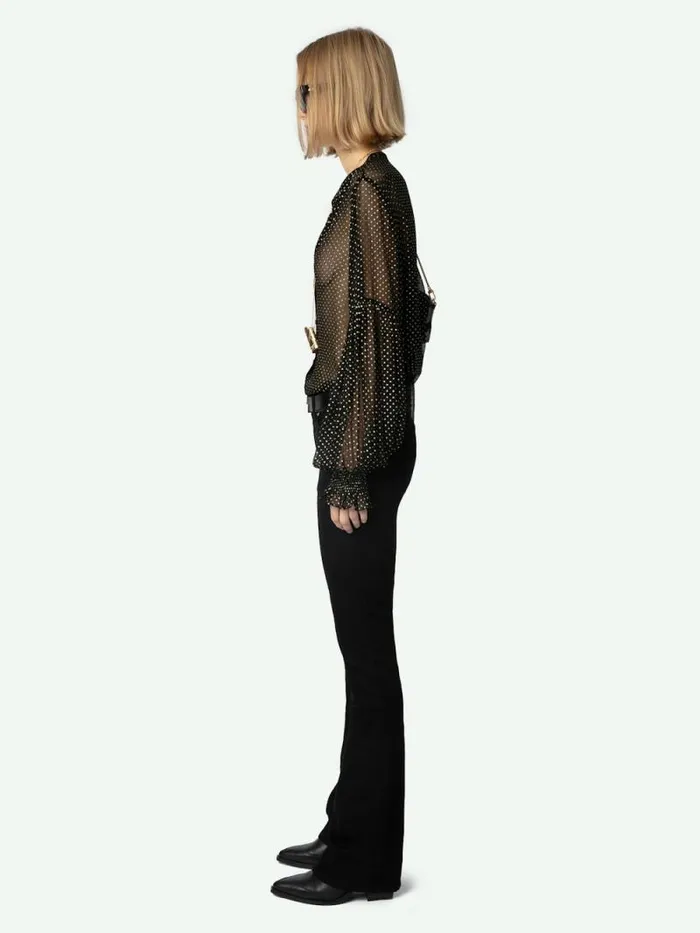 Women Zadig and Voltaire Tops and Shirts Tandy Blouse Black