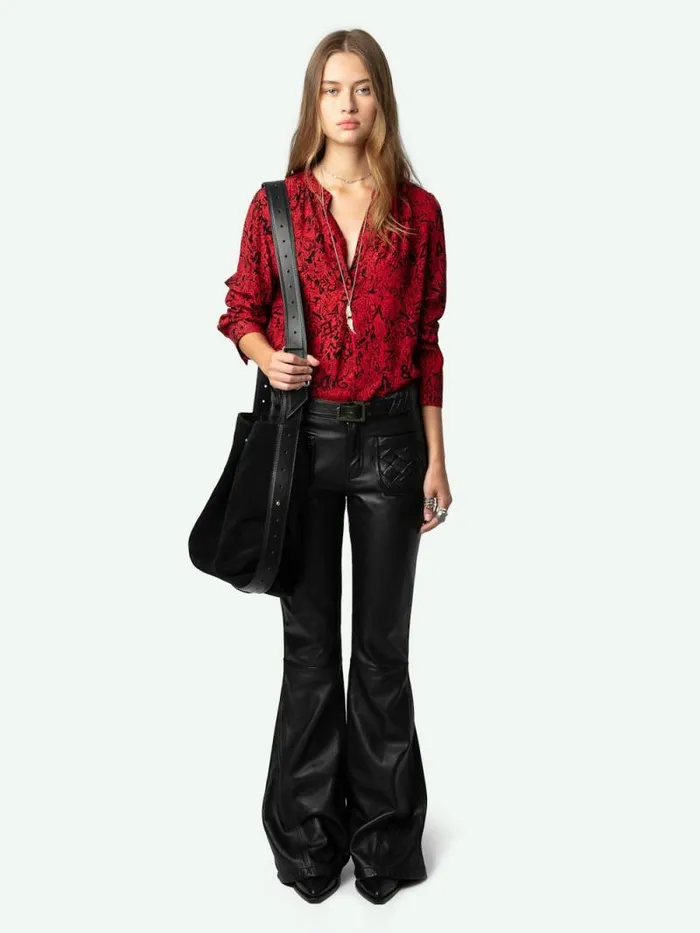 Women Zadig and Voltaire Tops and Shirts Tink Blouse Crimson
