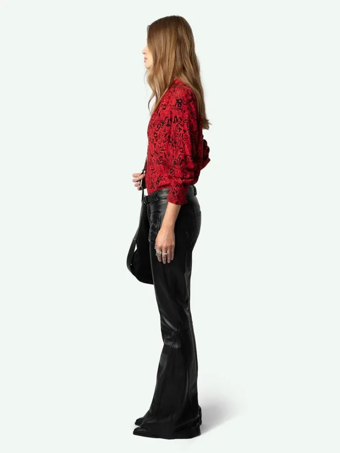 Women Zadig and Voltaire Tops and Shirts Tink Blouse Crimson Women Zadig and Voltaire Tops and Shirts Tink Blouse Crimson