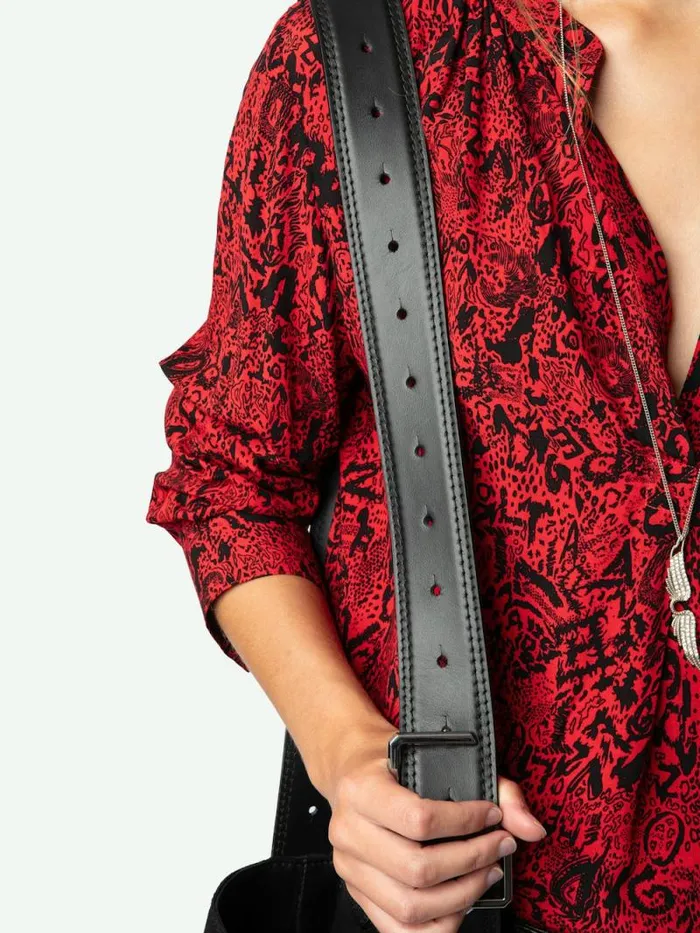 Women Zadig and Voltaire Tops and Shirts Tink Blouse Crimson Women Zadig and Voltaire Tops and Shirts Tink Blouse Crimson