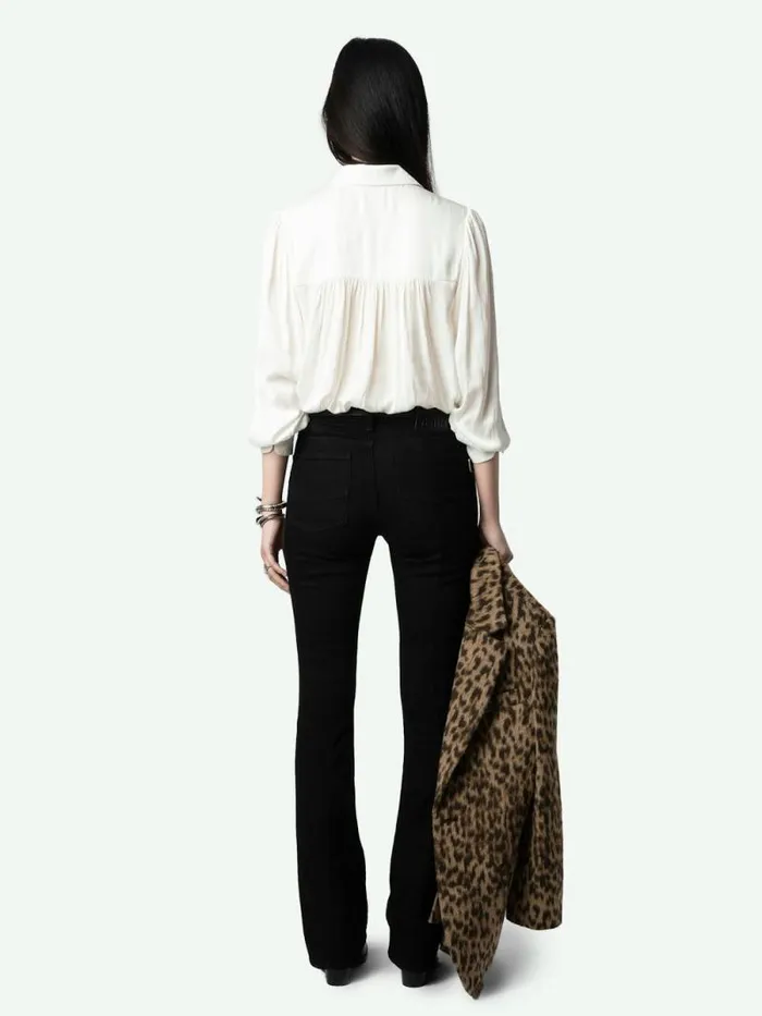 Women Zadig and Voltaire Tops and Shirts Trenta Satin Blouse Judo Women Zadig and Voltaire Tops and Shirts Trenta Satin Blouse Judo